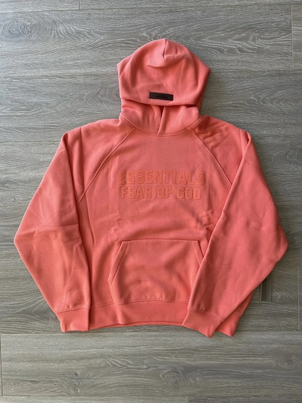 Fear of God Essentials Coral Hoodie — Small